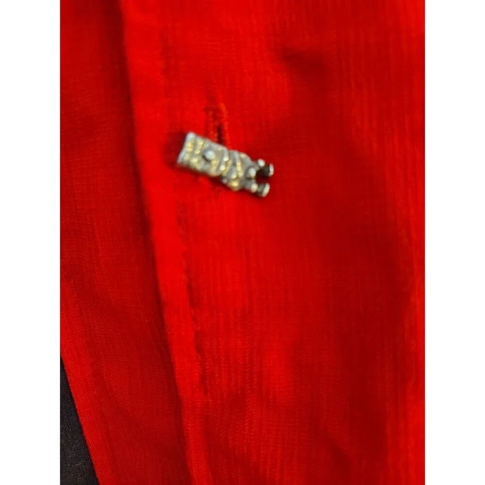 Steady Clothing Men 3X Pinstripe Tiki Panel Rockabilly Red ButtonDown Shirt Bowl - Picture 5 of 7